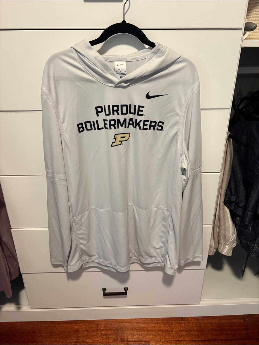 Nike White Purdue Boilermakers Pullover Hooded Top